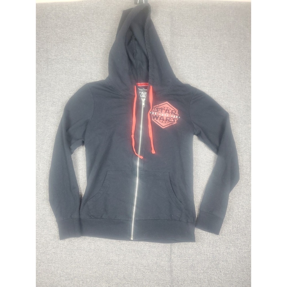 Disney Parks Authentic Original Hoodie Womens Small Full Zip Graphics Star Wars